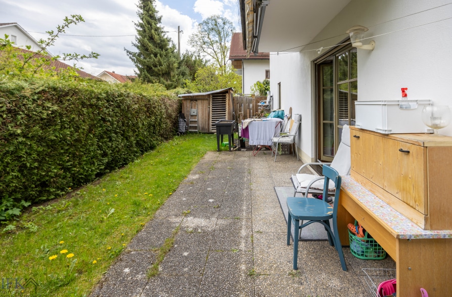 2-Zimmer-Erdgeschosswohnung mit Garten in zentraler Wohnlage in Weilheim - Garten (41781)