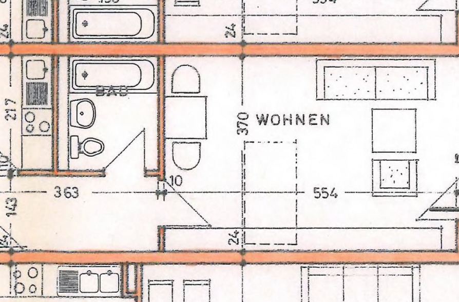 Ruhiges Appartment mit Südbalkon! Frei zum Bezug! - Grundriss (43506)