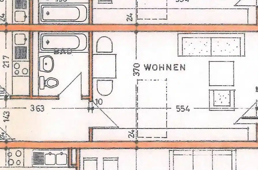 Ruhiges Appartment mit Südbalkon! Frei zum Bezug! - Grundriss (43506)