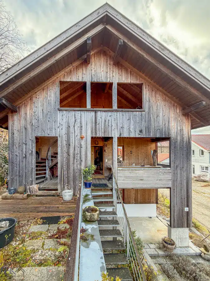 Außenansicht - Ökologisches Wohnen und Arbeiten unter einem Dach! Juwel in Uffing am Staffelsee!