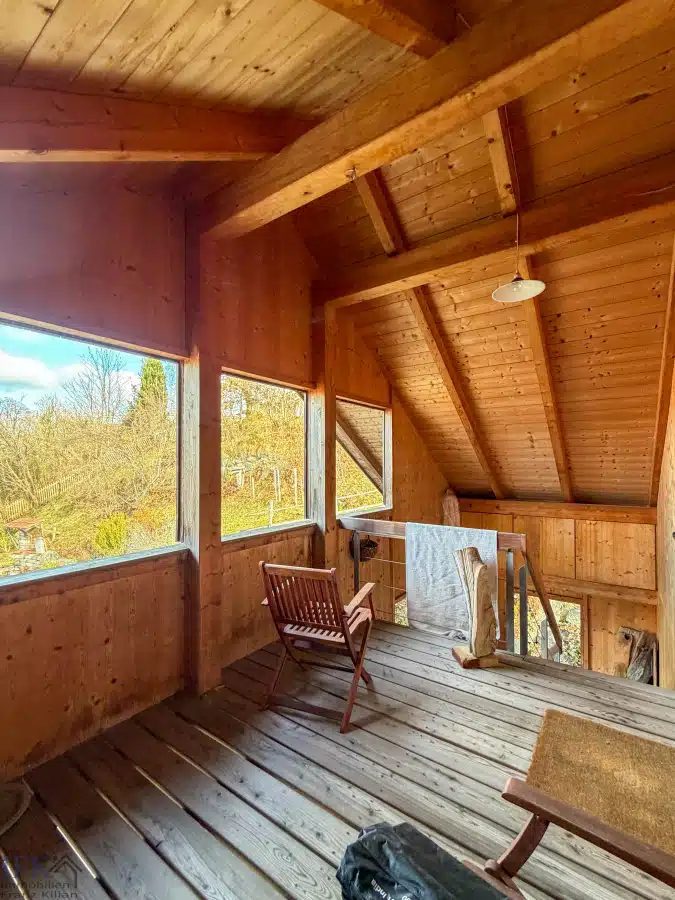 DG überdachte Terrasse - Ökologisches Wohnen und Arbeiten unter einem Dach! Juwel in Uffing am Staffelsee!