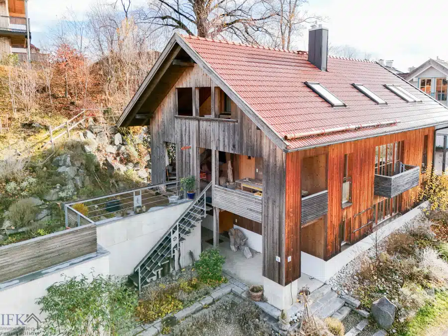 Außenansicht - Ökologisches Wohnen und Arbeiten unter einem Dach! Juwel in Uffing am Staffelsee!
