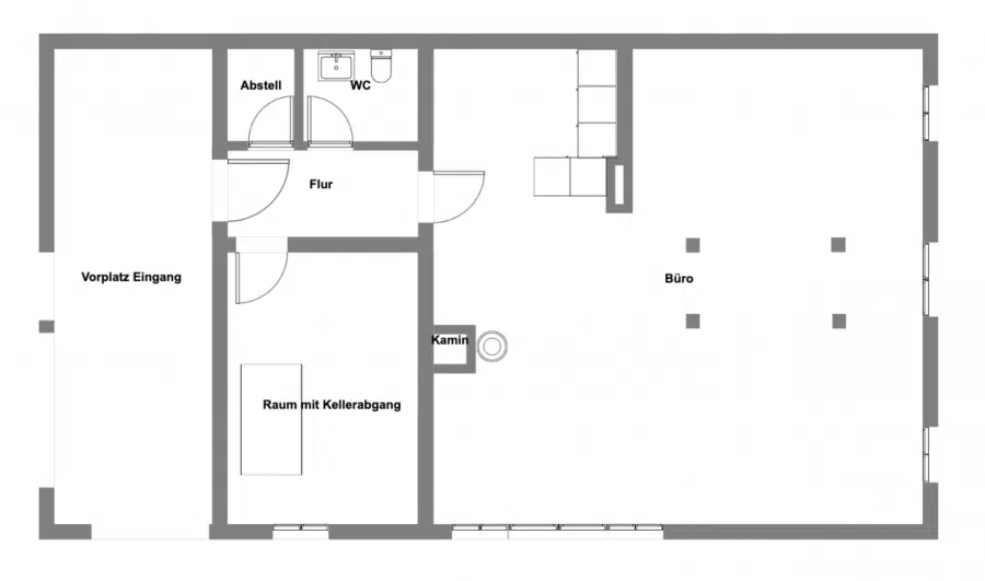Grundriss EG - Ökologisches Wohnen und Arbeiten unter einem Dach! Juwel in Uffing am Staffelsee!