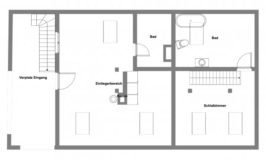 Grundriss DG - Ökologisches Wohnen und Arbeiten unter einem Dach! Juwel in Uffing am Staffelsee!