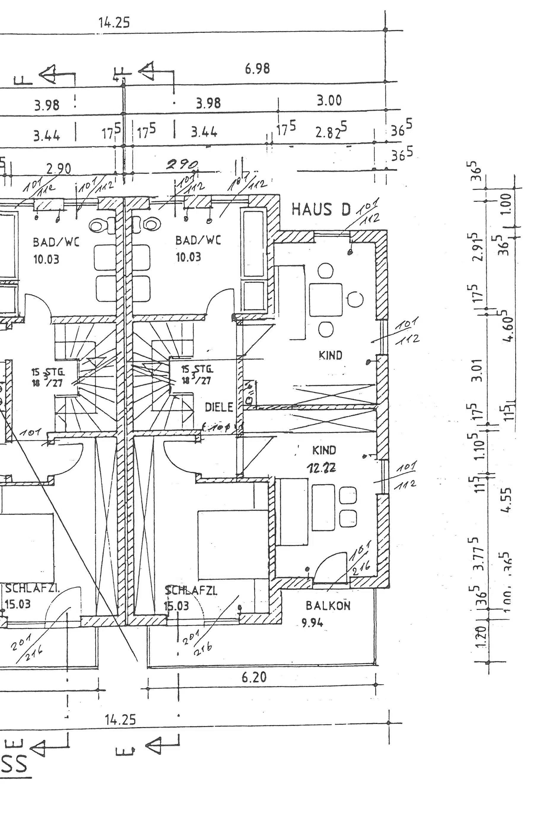 Grundriss OG - Große Doppelhaushälfte mit 5 Schlafzimmern in Weilheim