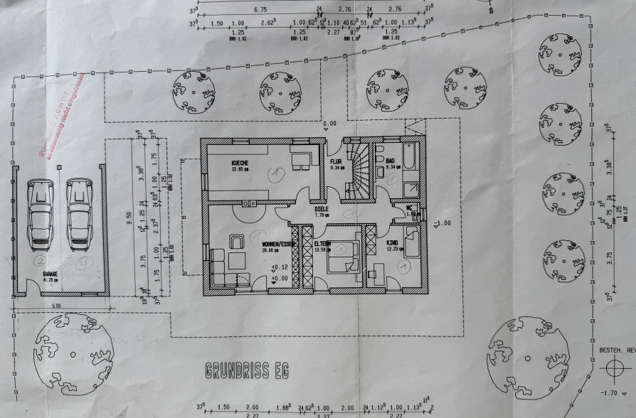 Hier brauchen Sie keinen TV! Zweifamilienhaus in Hohenpeißenberg mit Panoramablick!! - Grundriss EG (37864)
