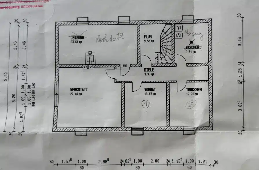Hier brauchen Sie keinen TV! Zweifamilienhaus in Hohenpeißenberg mit Panoramablick!! - Grundriss KG (37867)