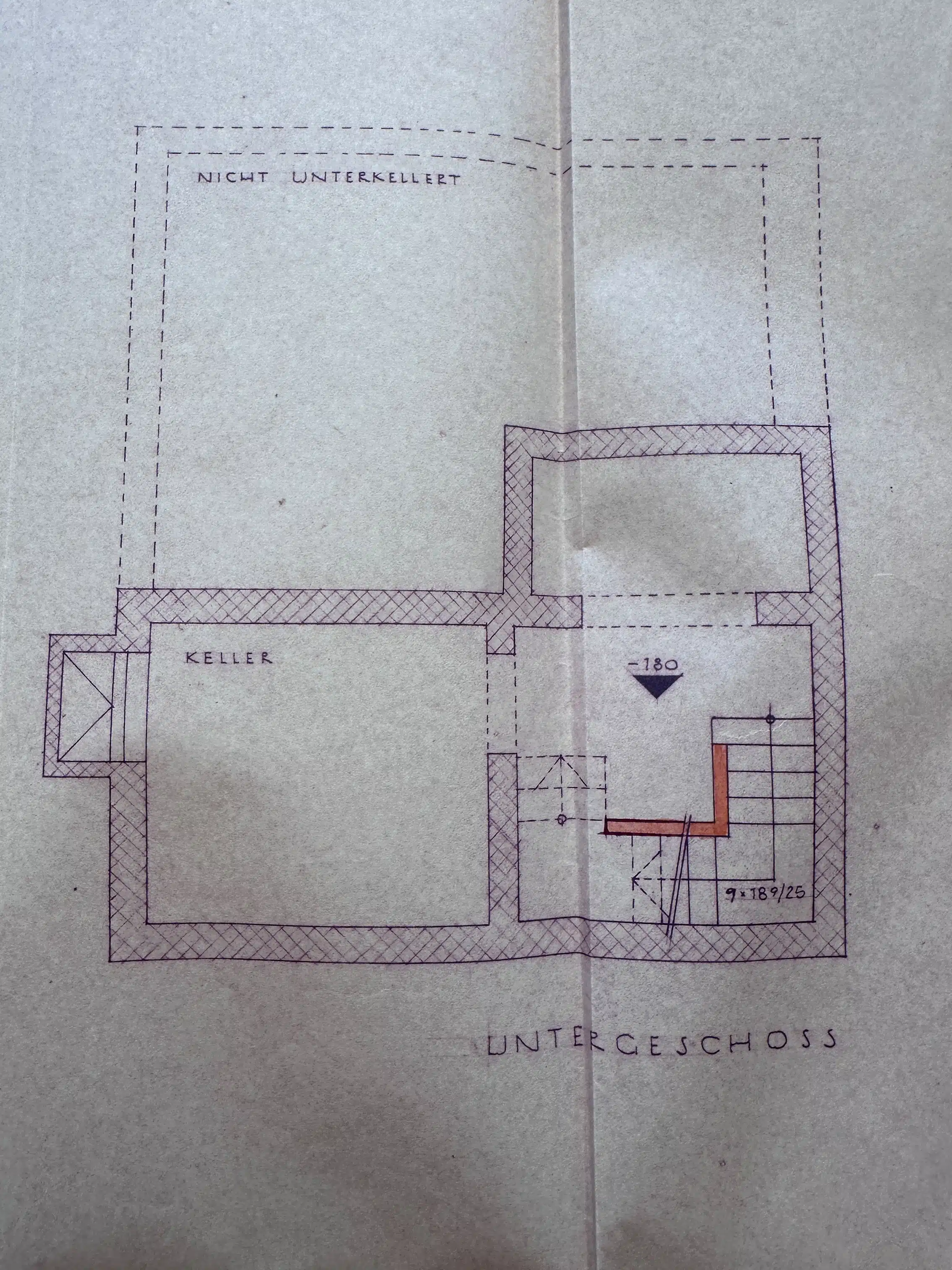 Grundriss Haupthaus Keller - Ein Stadthaus mit vielen Möglichkeiten von Weilheim!