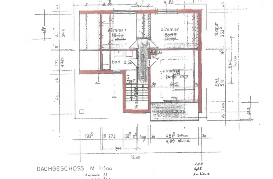 Bergblick, Bachlauf, Pool! Gepflegtes Einfamilienhaus in ruhiger Wohnlage in Wielenbach - Grundriss DG (41731)