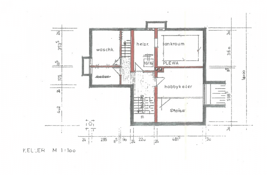 Bergblick, Bachlauf, Pool! Gepflegtes Einfamilienhaus in ruhiger Wohnlage in Wielenbach - Grundriss KG (41732)