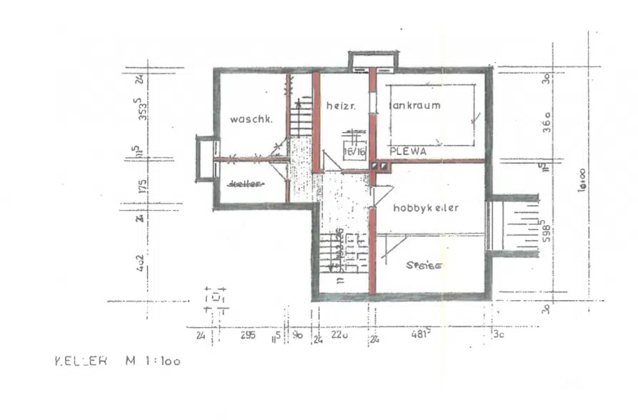 Bergblick, Bachlauf, Pool! Gepflegtes Einfamilienhaus in ruhiger Wohnlage in Wielenbach - Grundriss KG (41732)