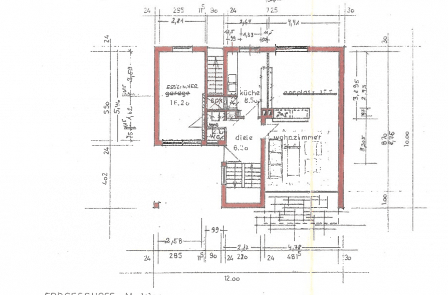 Bergblick, Bachlauf, Pool! Gepflegtes Einfamilienhaus in ruhiger Wohnlage in Wielenbach - Grundriss EG (41730)