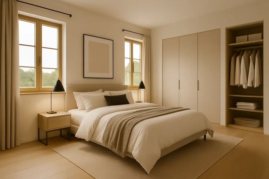 Schlafzimmer / Visualisierung - Nur einen Steinwurf vom Staffelsee entfernt! 2-Zi.-Erdgeschosswhg. mit Terrasse und Hobbyraum (WE 2)