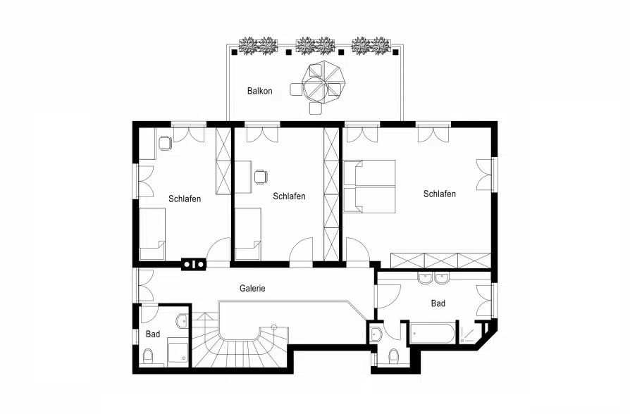 Provisionsfreier Verkauf! Elegante Luxusvilla mit Traumausstattung am Grünwalder Forst! - Grundriss DG (36457)