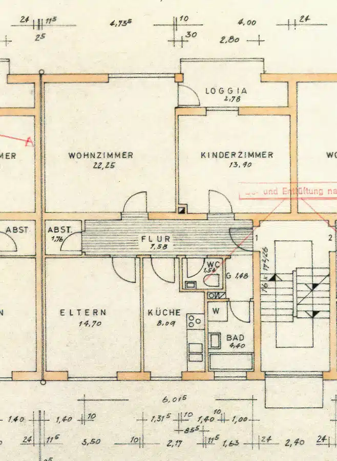 Grundriss - Beziehbare 3-Zimmer-Wohnung mit Süd-Balkon in Weilheim