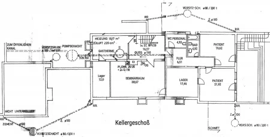 Grundriss KG - Vermieteter Bungalow mit Einliegerwohnung im Weilheimer Süden