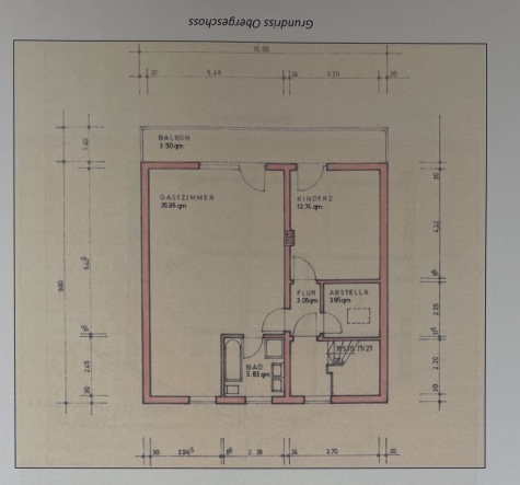 Objekt zum Wachküssen! Einfamilienhaus mit Nießbrauch in Fischen am Ammersee - Grundriss OG (1417)