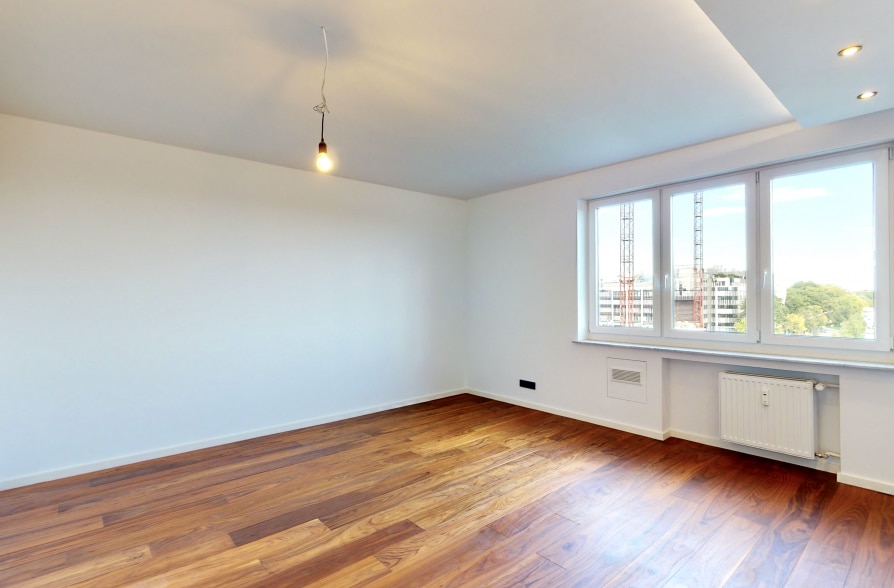 Komplett renovierte 2-Zimmer-Wohnung in Bogenhausen mit Luxus-Ausstattung - Wohnzimmer (34764)