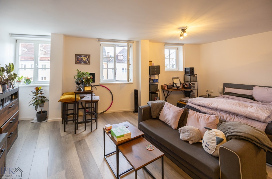 Schönes Appartement in der Weilheimer Innenstadt - Schlafbereich (38438)