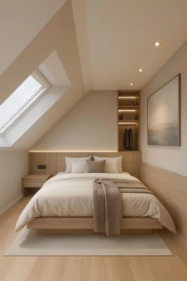 Schlafzimmer - Nur einen Steinwurf vom Staffelsee entfernt! Gemütliche 3-Zimmer-Dachgeschosswohnung mit See- und Begblick und zwei Balkonen (WE 5)