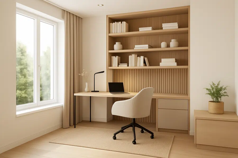 Schreibtisch / Visualisierung - Nur einen Steinwurf vom Staffelsee entfernt! Gemütliche 2-Zi.-Obergeschosswohnung mit Balkon (WE 9)