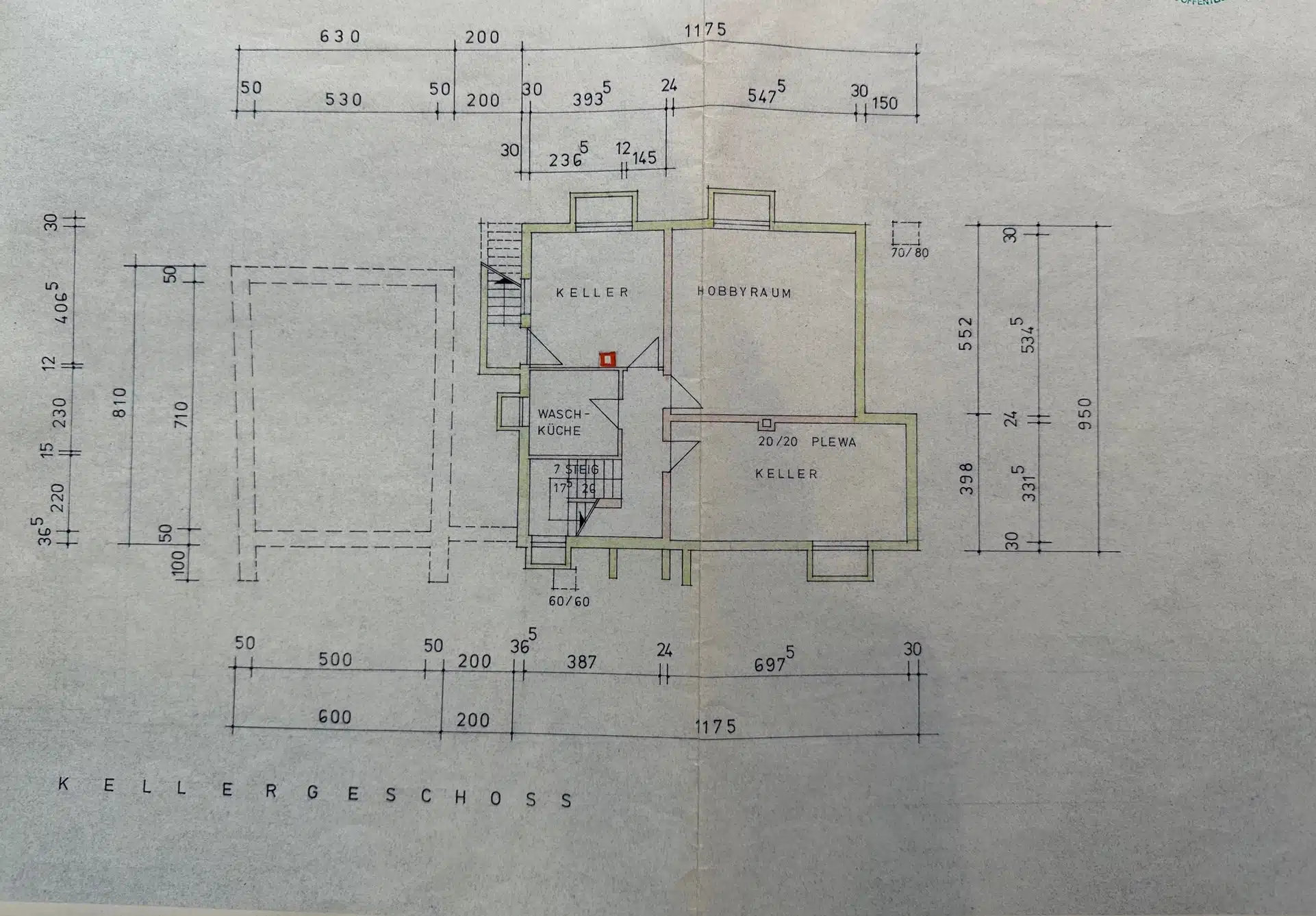 Grundriss Keller - Freistehendes Einfamilienhaus zur individuellen Fertigstellung in Traubing