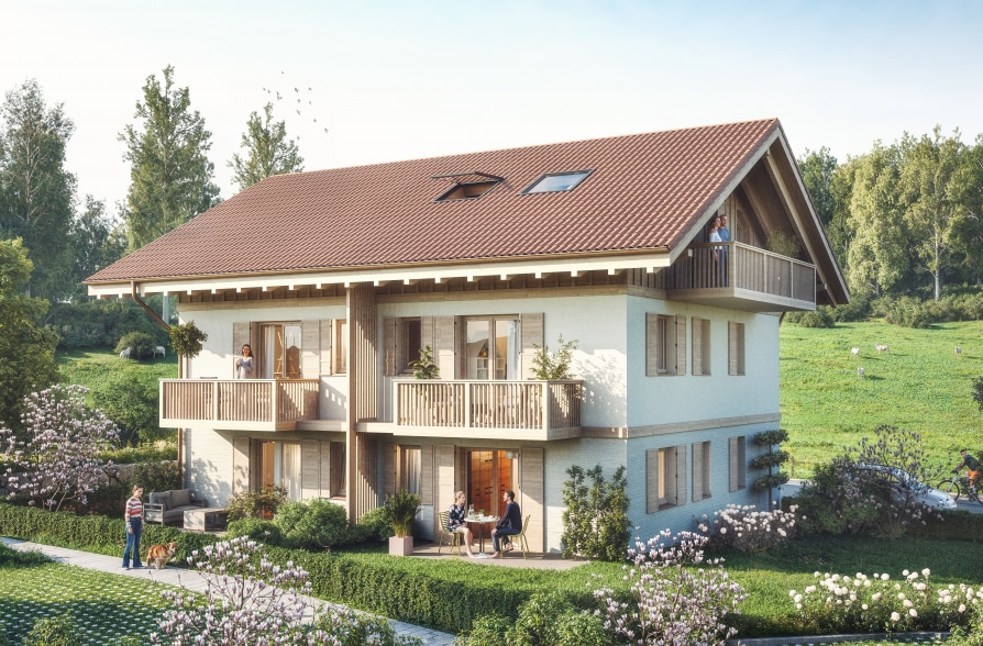 Nur einen Steinwurf vom Staffelsee entfernt. Charmante Neubau DHH in Uffing am Staffelsee!, 82449 Uffing am Staffelsee, Doppelhaushälfte