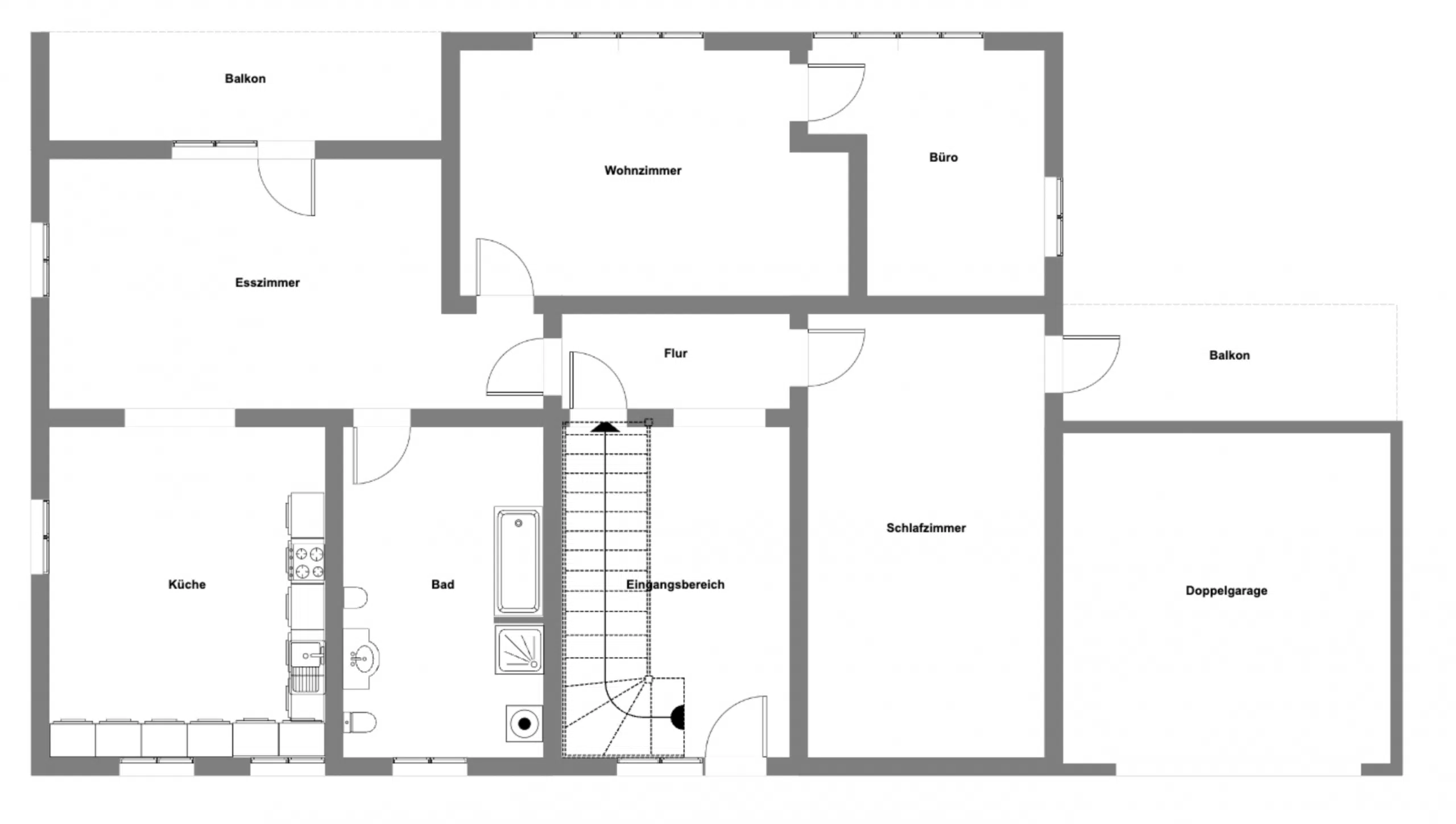 Grundriss EG - Einmalige Gelegenheit! Einfamilienhaus mit Ausbaureserve auf traumhaftem Grundstück und Lechzugang!