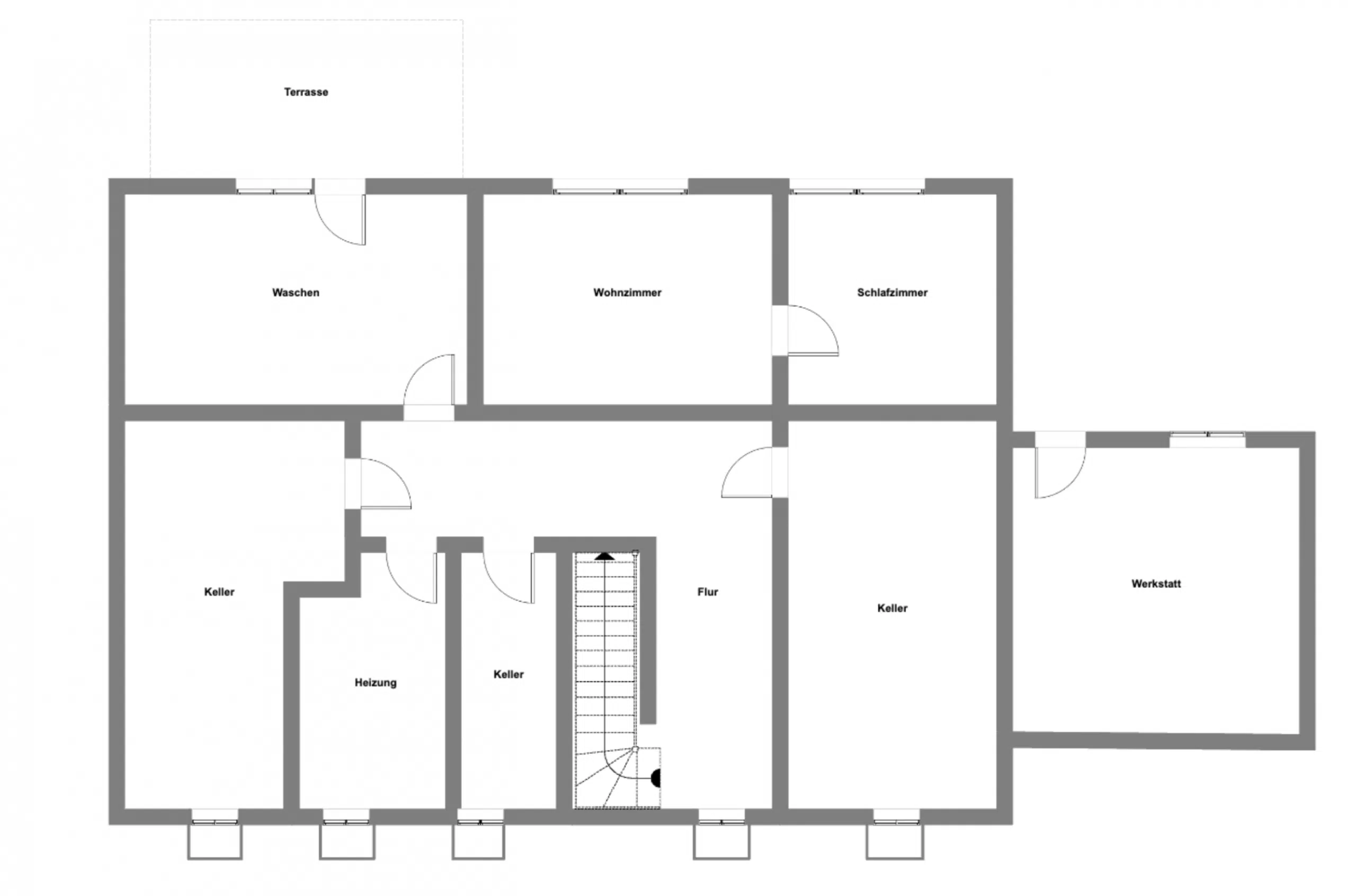 Grundriss GG - Einmalige Gelegenheit! Einfamilienhaus mit Ausbaureserve auf traumhaftem Grundstück und Lechzugang!