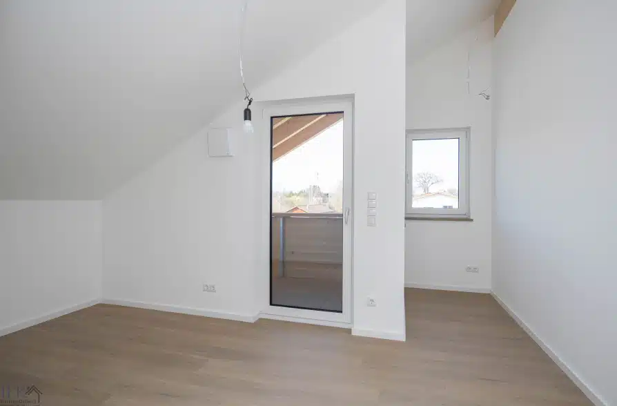 Modern und Energieeffizient. Neubau Dachgeschosswohnung in Bahnhofsnähe in Huglfing! - Schlafzimmer 2 (39556)