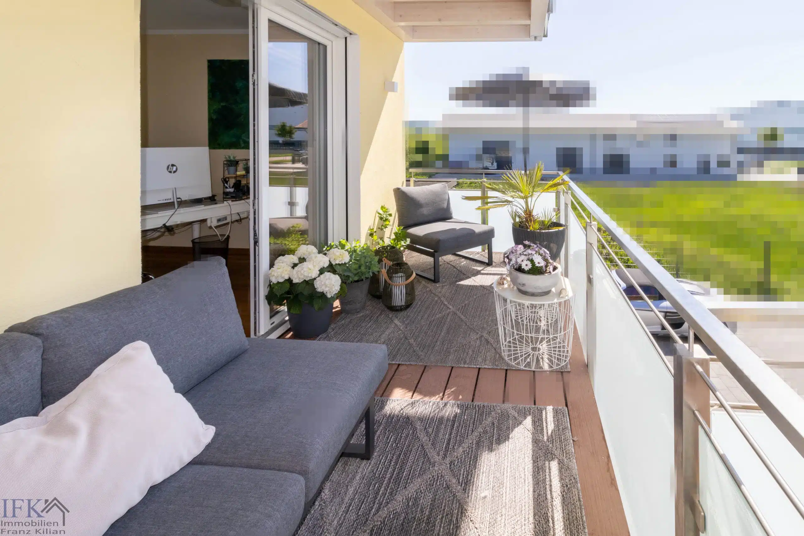 Balkon - Hochwertige 3-Zimmerwohnung in Weilheim