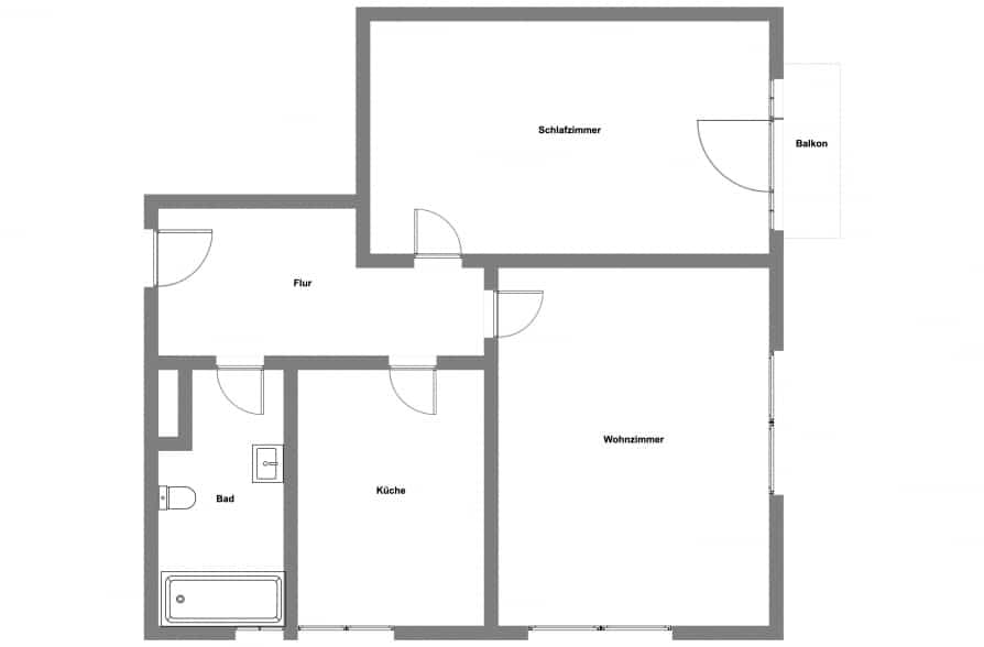Hohe Decken, Fischgrätparkett, Bergblick. Gemütliche Altbauwohnung in Au-Haidhausen - Grundriss (41344)