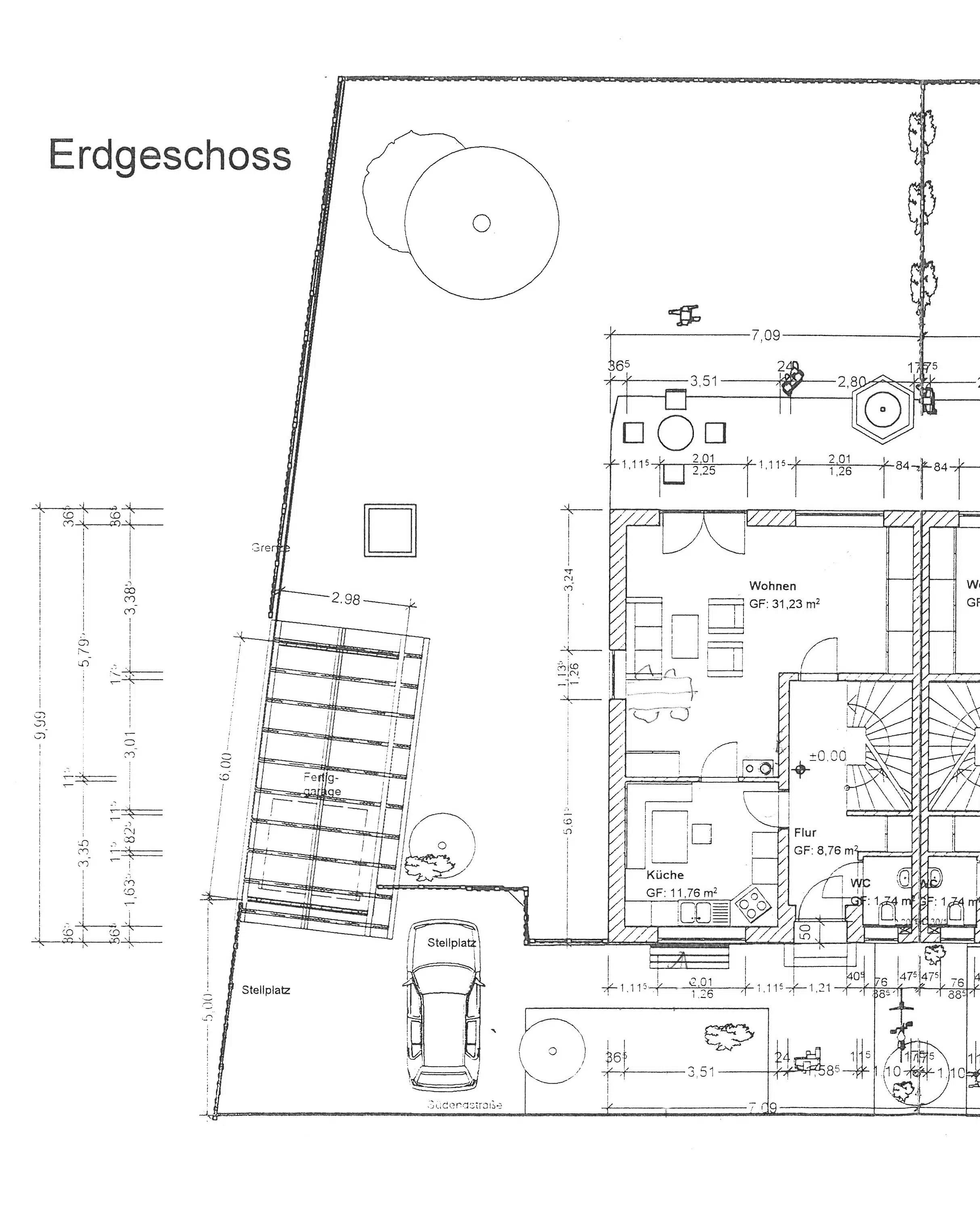 Grundriss EG - Sonnige Doppelhaushälfte in bester Wohnlage in Peißenberg