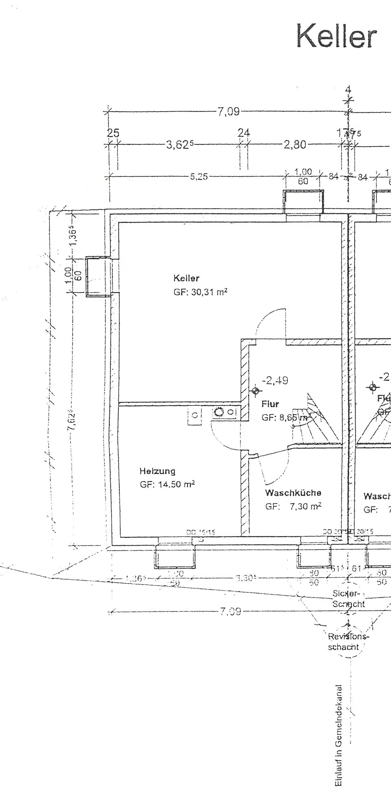 Grundriss KG - Sonnige Doppelhaushälfte in bester Wohnlage in Peißenberg