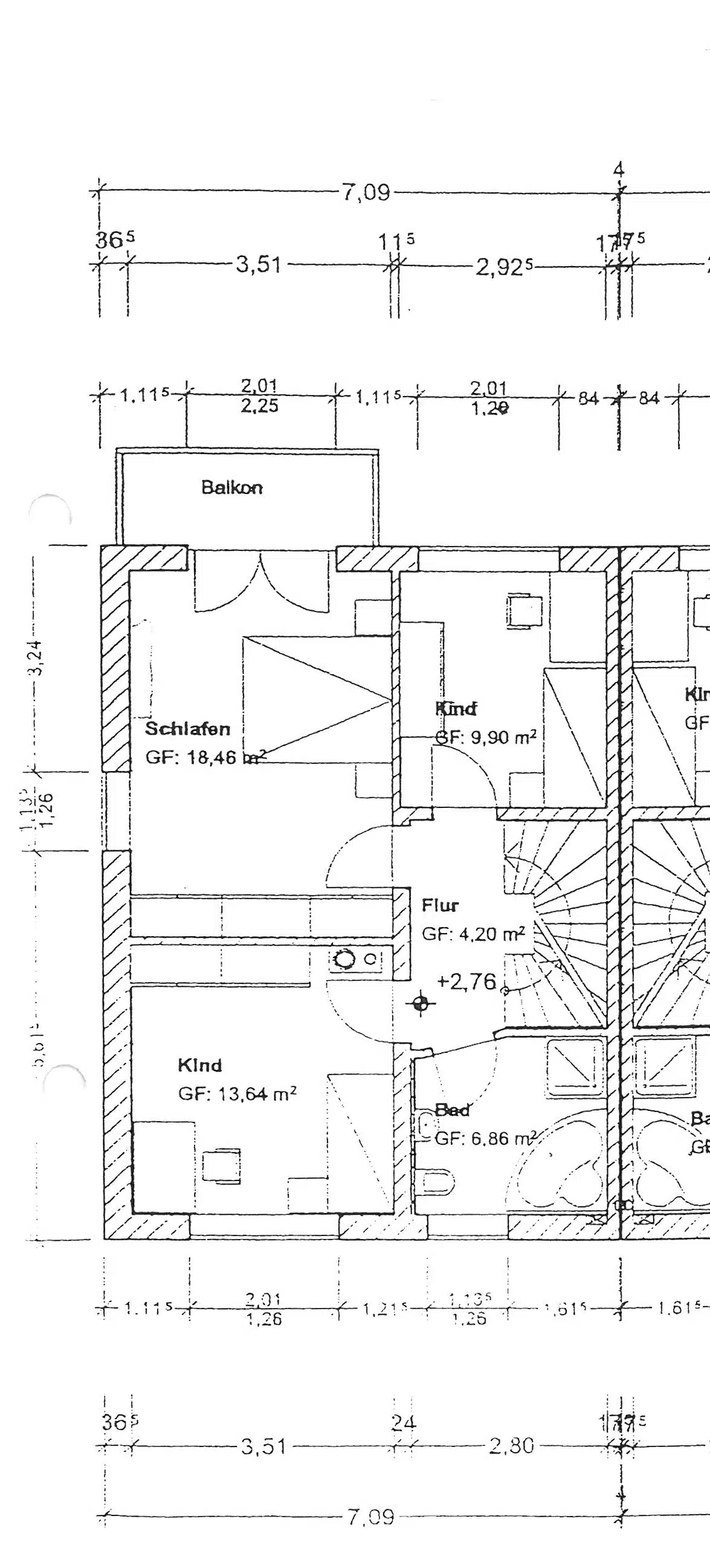 Grundriss OG - Sonnige Doppelhaushälfte in bester Wohnlage in Peißenberg