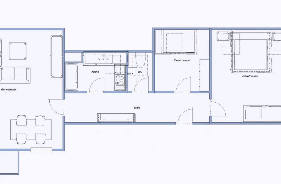 Sofort bezugsfreie 3-Zimmer-Dachgeschoßwohnung mit Weitblick in Peiting! - Grundriss (35009)