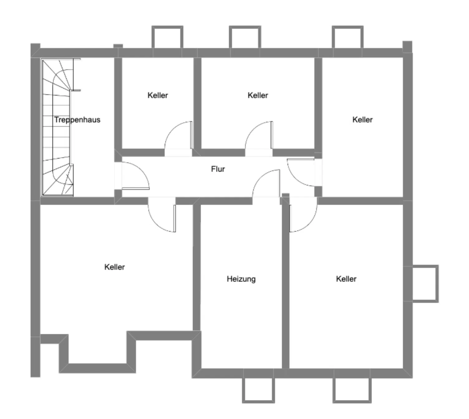 Grundriss KG - Zweifamilienhaus in traumhafter Lage mit Weit- und Bergblick in Oberhausen