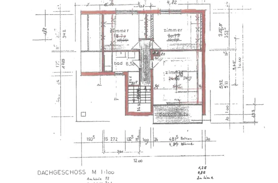 Bergblick, Bachlauf, Pool! Gepflegtes Einfamilienhaus in ruhiger Wohnlage in Wielenbach - Grundriss DG (42591)