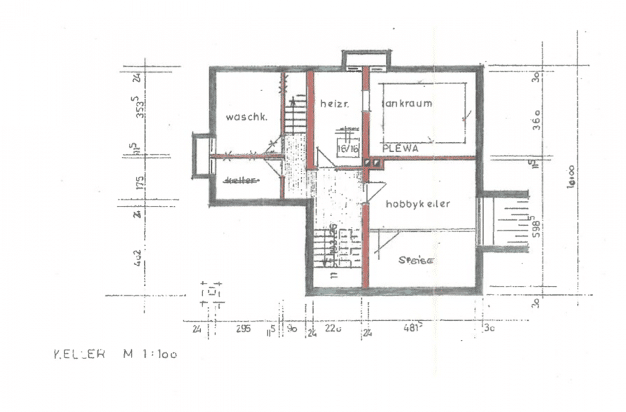 Bergblick, Bachlauf, Pool! Gepflegtes Einfamilienhaus in ruhiger Wohnlage in Wielenbach - Grundriss KG (42592)