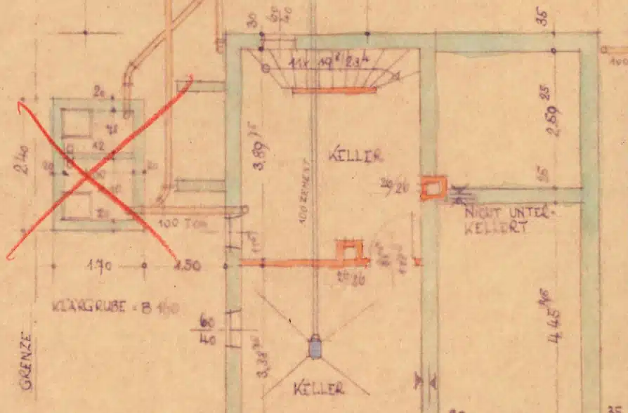 Charmantes Altbau Einfamilienhaus mit Erweitertungspotenzial in Raisting - Grundriss KG (38337)