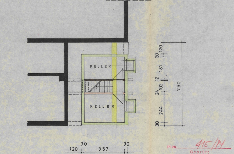 Renoviertes Stadthaus mit zwei Wohneinheiten und vielseitigen Nutzungsmöglichkeiten! - Grundriss KG (39640)