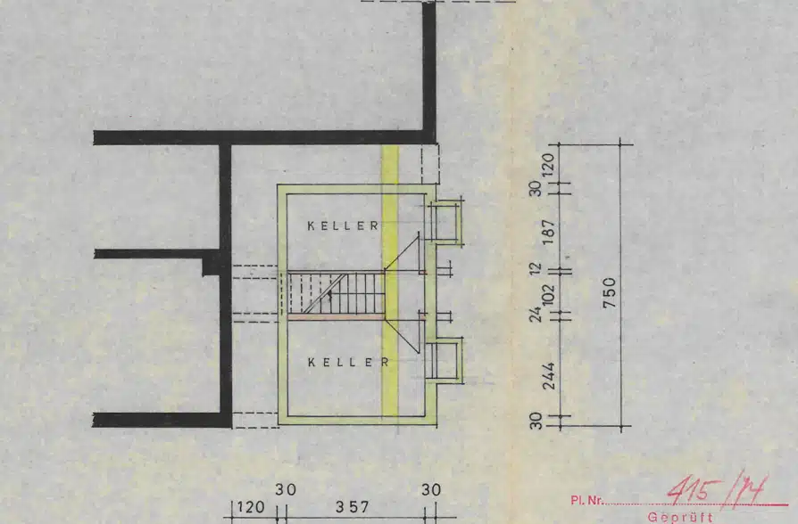Renoviertes Stadthaus mit zwei Wohneinheiten und vielseitigen Nutzungsmöglichkeiten! - Grundriss KG (39640)