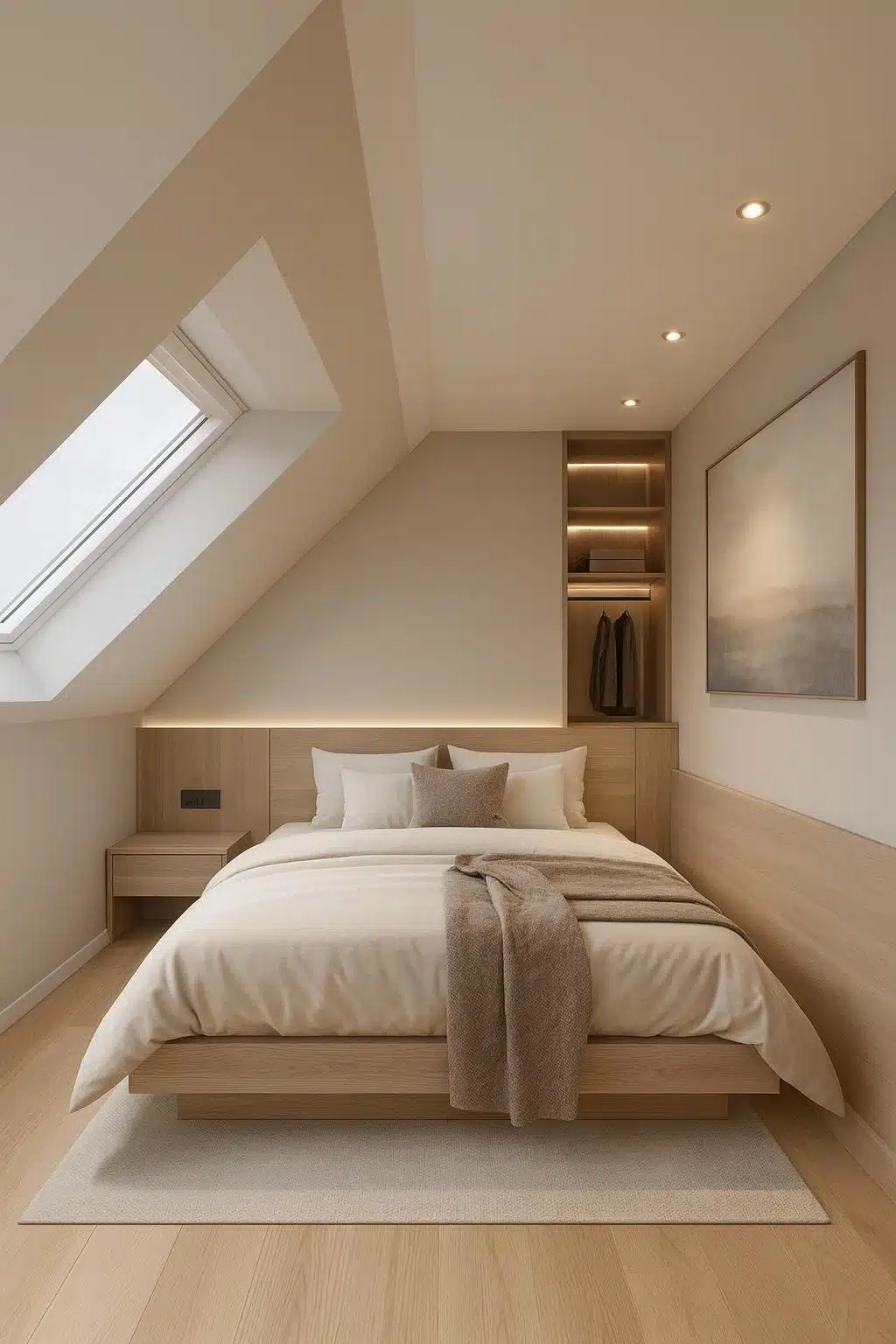 Schlafzimmer - Nur einen Steinwurf vom Staffelsee entfernt! Gemütliche 3-Zimmer-Dachgeschosswohnung mit See- und Begblick und zwei Balkonen (WE 5)