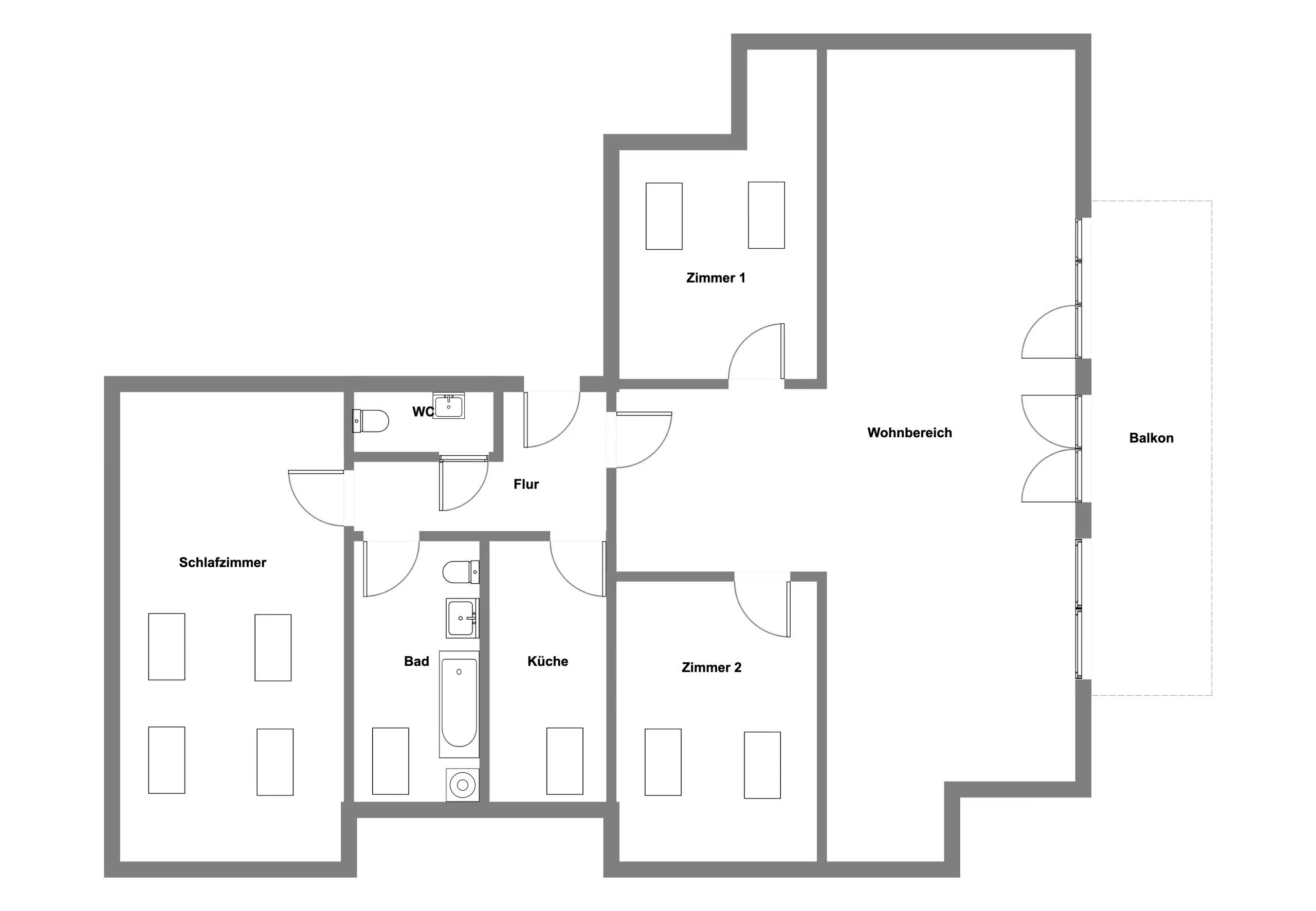 Grundriss - Gemütliche 4-Zimmer-Dachgeschoßwohnung in Peißenberg Wörth