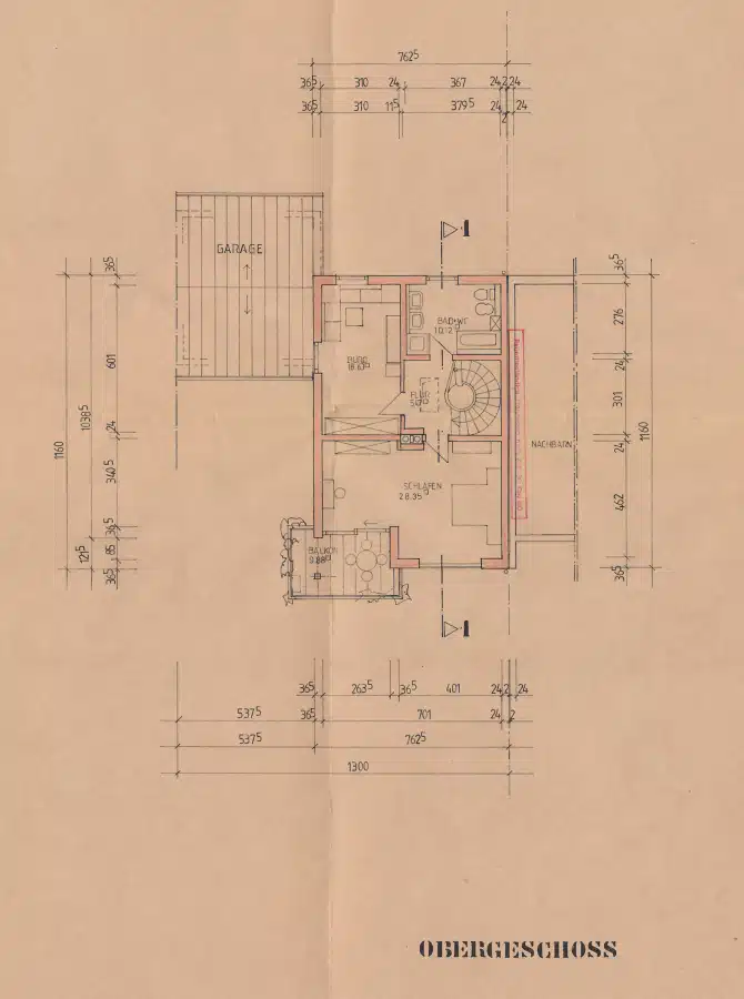 Grundriss DG - Großzügige, sonnige Doppelhaushälfte in familienfreundlicher Lage von Weilheim