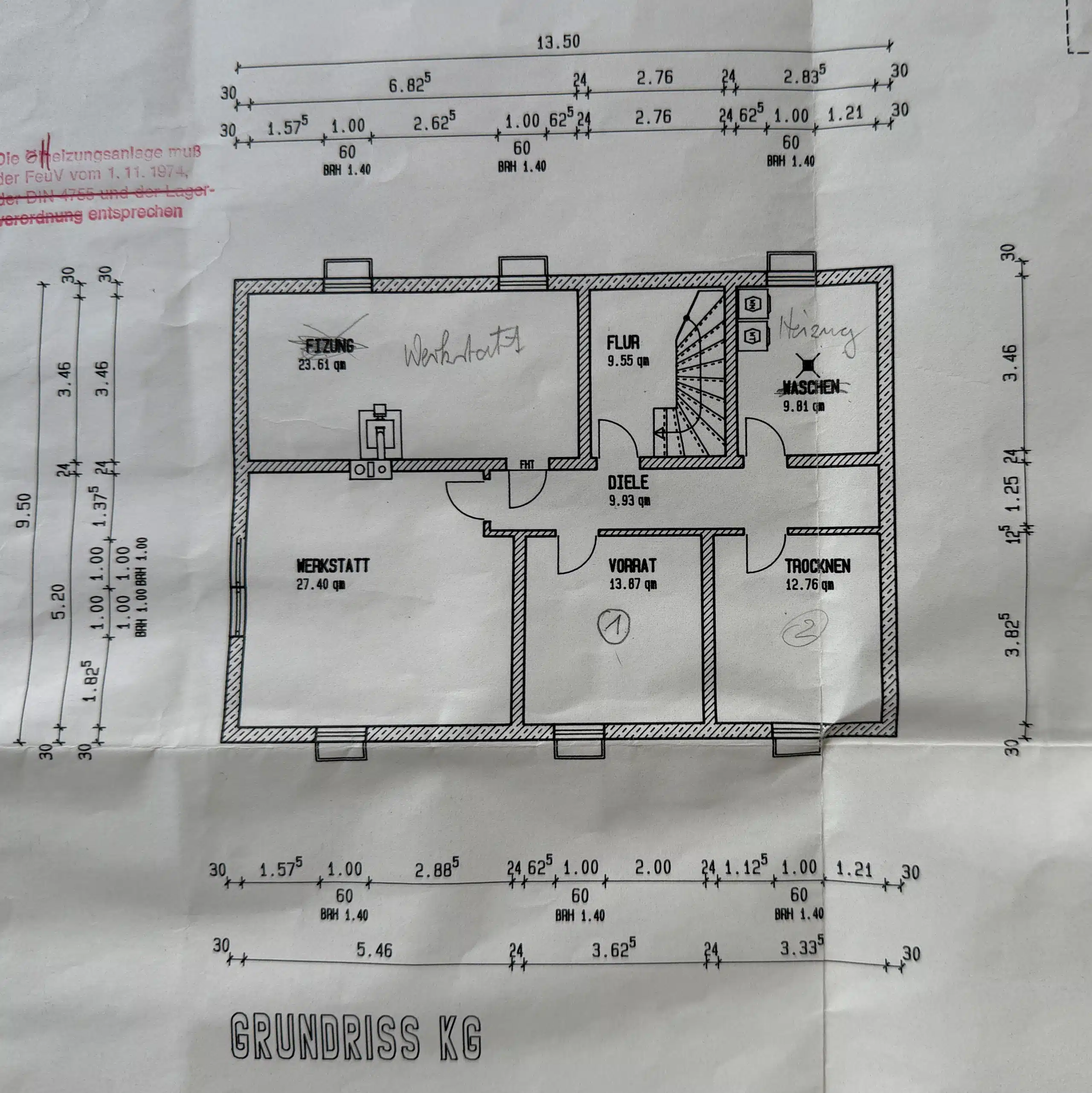 Grundriss KG - Hier brauchen Sie keinen TV! Zweifamilienhaus in Hohenpeißenberg mit Panoramablick!!
