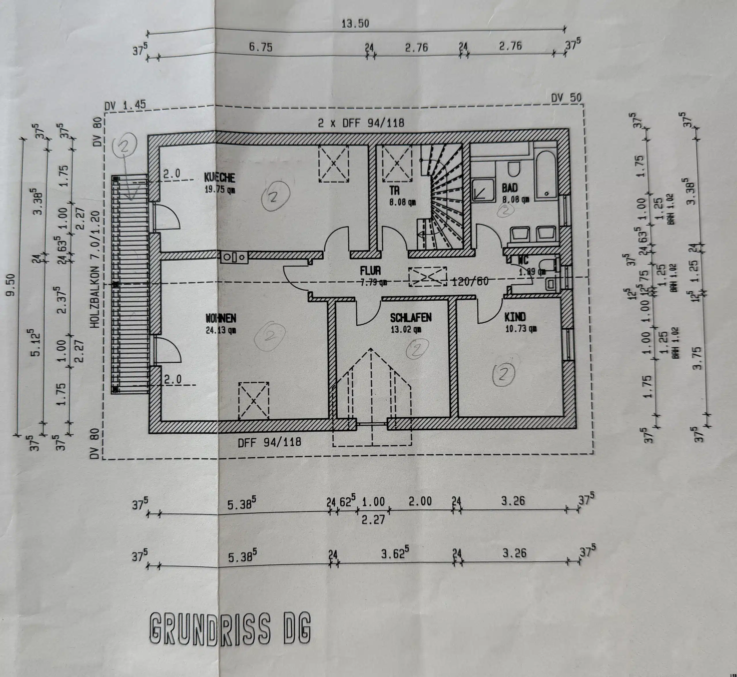 Grundriss DG - Hier brauchen Sie keinen TV! Zweifamilienhaus in Hohenpeißenberg mit Panoramablick!!