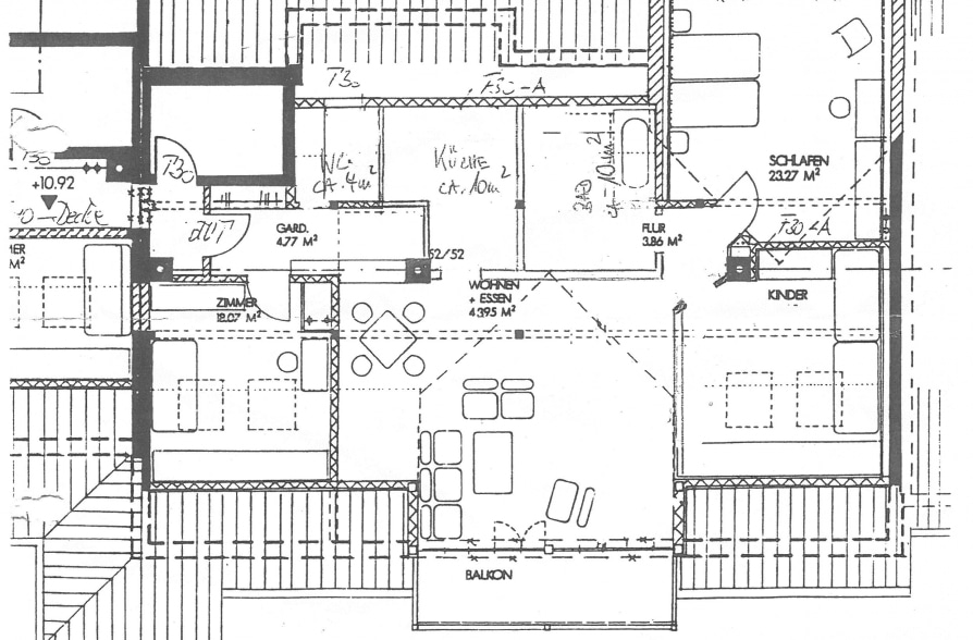 Wohnen über den Dächern von Peißenberg – Traumhafte 4-Zimmer Dachgeschoßwohnung mit Bergblick - Grundriss (36857)