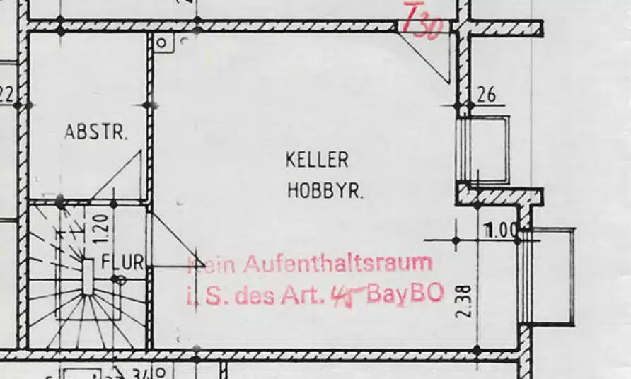 Grundriss KG - Wohnen wie im Haus! Maisonettewohnung mit eigenem Garten in Weilheim!