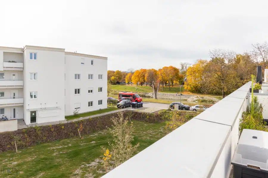 Ausblick - Sonnige Penthouse-Wohnung mit Blick auf die Ammer in Weilheim